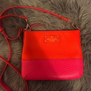 Orange and pink Kate spade bag